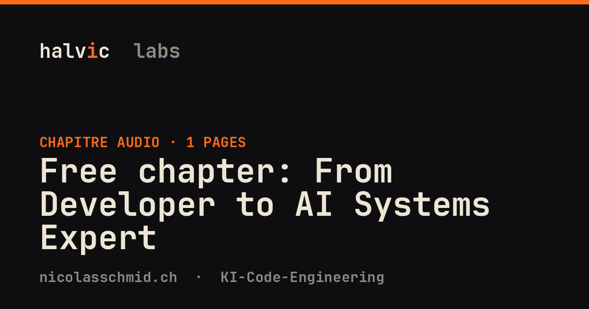 Free chapter: From Developer to AI Systems Expert